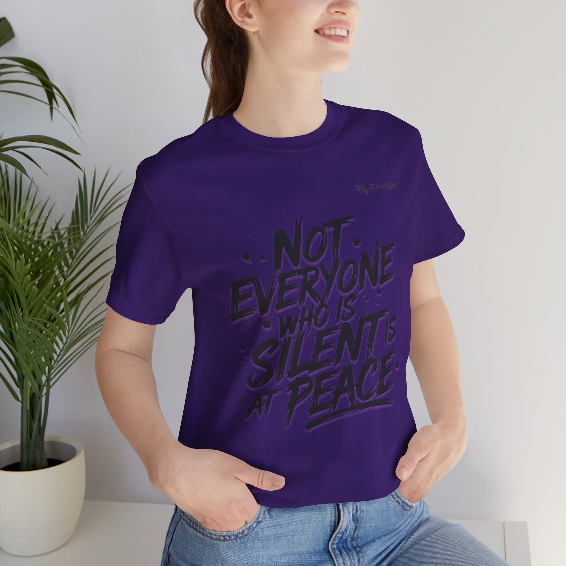 "Not Everyone Who Is Silent Is At Peace" Unisex Tee